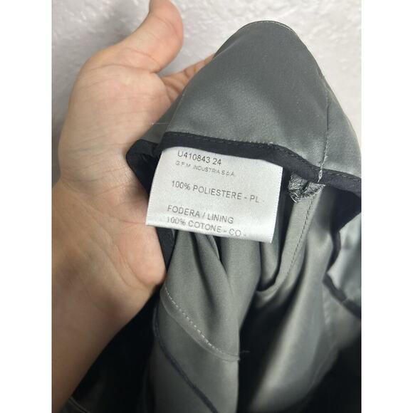 Ter Eat Bantine Gray A Line Skirt Zip Pockets Italian Size 46 US 10 New Designer - Picture 11 of 13